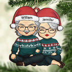 'Tis The Season For Loving You - Couple Personalized Custom Ornament - Wood Unique Shaped - Christmas Gift For Husband, Wife, Couple