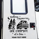 Making Memories - Camping Personalized Custom RV Decal - Gift For Camping Lovers