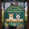 Please Excuse The Mess - Funny Personalized Dog Door Sign
