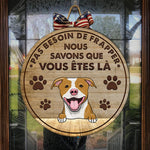 Custom Name Dog Welcome Gifts for Dog Lovers - Personalized Wood Sign