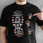 Custom Name Father’s Day Cat Dad Gifts - Personalized Apparel