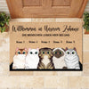 Willkommen in meinem Zuhause German - Funny Personalized Cat Decorative Mat (WT)