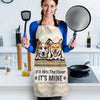 If It Hits The Floor It Is Mine - Funny Personalized Dog Apron
