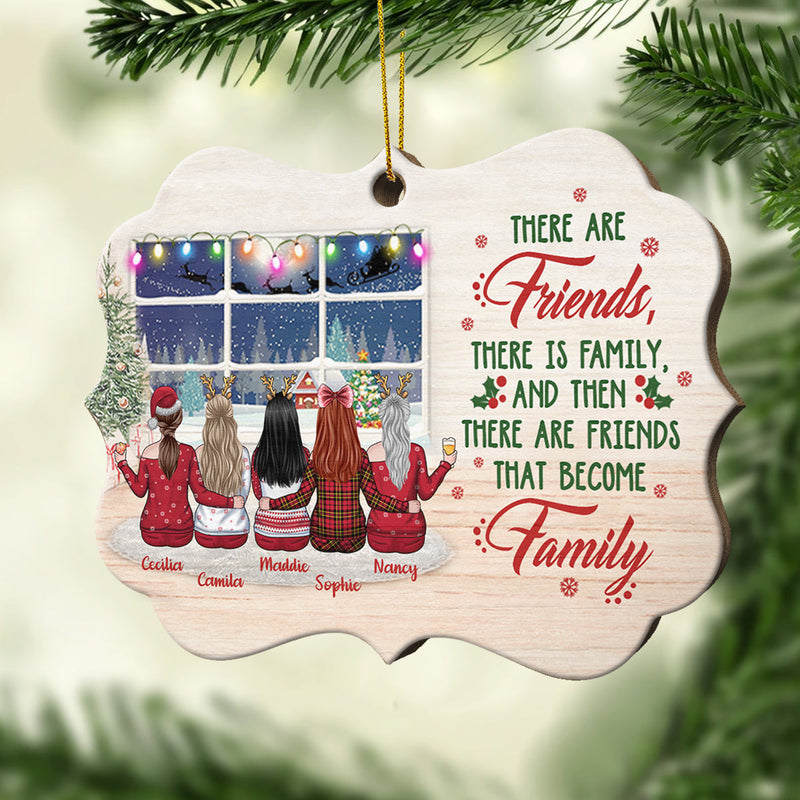 Besties We Go Together Like Drunk And Disorderly - Personalized Custom Benelux Shaped Wood Christmas Ornament
