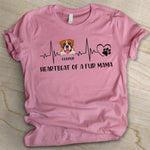 Heartbeat Of A Fur Mama - Personalized Custom Unisex T-shirt