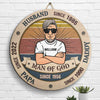 Man Of God - Personalized Shaped Wood Sign - Gift For Dad, Grandpa