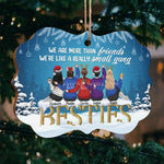 Custom Name Bestie Christmas Gifts for Friends - Personalized Ornament