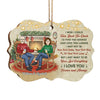 Find You Sooner & Love You Longer - Personalized Custom Benelux Shaped Wood Christmas Ornament - Gift For Couple, Husband Wife, Anniversary, Engagement, Wedding, Marriage Gift, Christmas Gift