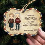Custom Name Anniversary Couple Gifts - Personalized Ornament