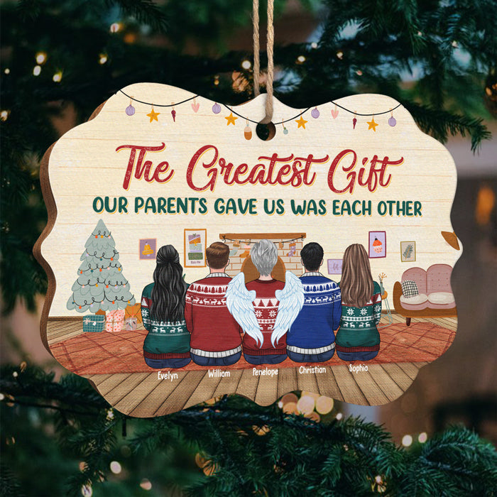 This Is Us A Little Bit Of Loud And A Whole Lot Of Love - Family Personalized Custom Ornament - Wood Benelux Shaped - Christmas Gift For Siblings, Brothers, Sisters