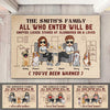 You've Been Warned - Personalized Decorative Mat - Gift For Pet Lovers