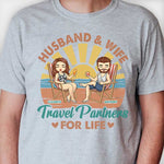Custom Name Travel Partner Gifts for Couples - Personalized Apparel