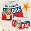 Will Remove For Bae - Personalized Couple Beach Shorts - Gift For Couples, Husband Wife