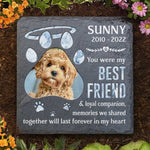 Together Will Last Forever In My Heart - Personalized Memorial Stone, Pet Grave Marker - Upload Image, Memorial Gift, Sympathy Gift