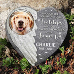 Sweet Memories Of Your Linger On - Personalized Memorial Stone, Pet Grave Marker - Upload Image, Memorial Gift, Sympathy Gift