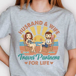 Custom Name Travel Partner Gifts for Couples - Personalized Apparel