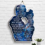 Thank You For Believing In Me More Than I Believe In Myself - Gift For Dad - Personalized Shaped Wood Sign