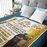 To My Wife Never Forget That I Love You - Gift For Couples, Personalized Blanket