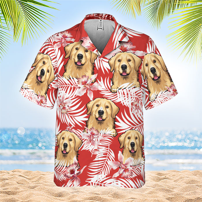 Hot Summer With Dog - Personalized Hawaiian Shirt - Gift For Pet Lovers