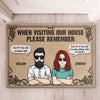 The Wife Is Always Right, House Rules - Gift For Couples, Personalized Decorative Mat