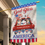 Custom Name Patriotic Cat Gifts for Pet Lovers - Personalized Flag