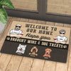 Hope You Brought Wine Or Beer And Dog Treats - Personalized Decorative Mat