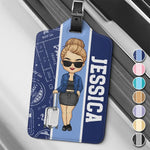 Discover, Dream, Explore - Travel Personalized Custom Luggage Tag - Holiday Vacation Gift, Gift For Adventure Travel Lovers