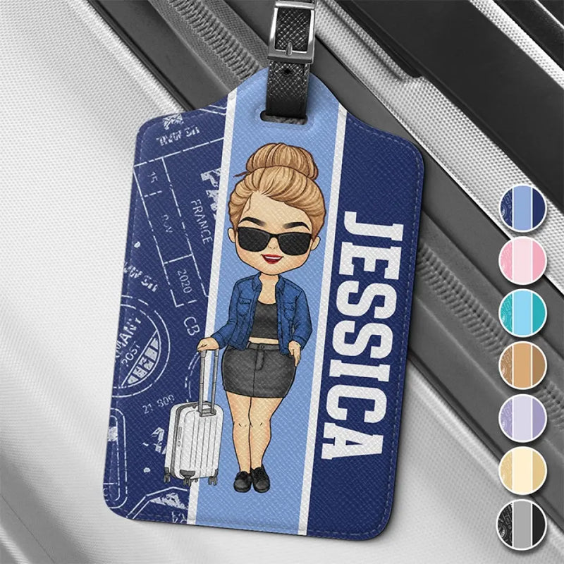 Discover, Dream, Explore - Travel Personalized Custom Luggage Tag - Holiday Vacation Gift, Gift For Adventure Travel Lovers