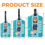 Discover, Dream, Explore - Travel Personalized Custom Luggage Tag - Holiday Vacation Gift, Gift For Adventure Travel Lovers
