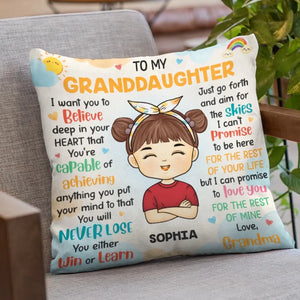 Love You For The Rest Of Mine - Family Personalized Custom Pillow - Gift For Grandma