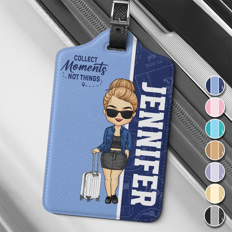 To Travel Is To Live - Travel Personalized Custom Luggage Tag - Holiday Vacation Gift, Gift For Adventure Travel Lovers