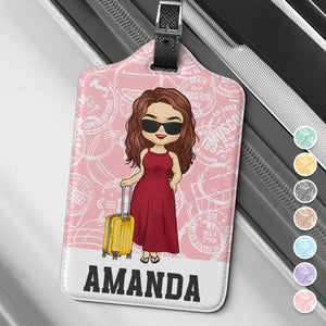 Exploring New Adventure Destinations - Travel Personalized Custom Luggage Tag - Holiday Vacation Gift, Gift For Travel Lovers