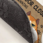 Cat Planning Escape - Cat Personalized Custom Home Decor Decorative Mat - House Warming Gift For Pet Owners, Pet Lovers