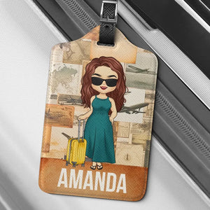 Happiness Is A Way Of Travel Not A Destination - Travel Personalized Custom Luggage Tag - Holiday Vacation Gift, Gift For Adventure Travel Lovers