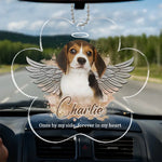 Custom Photo Your Memory Will Forever Brighten Our Days - Memorial Personalized Custom Car Ornament - Acrylic Custom Shaped - Sympathy Gift For Dog Lovers