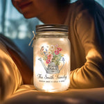 Custom Name Mother's Day Gifts for Mom - Personalized Mason Jar Light