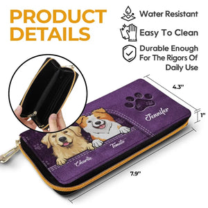 Pets Make Our Lives Whole - Dog & Cat Personalized Custom Clutch Purse - Gift For Pet Owners, Pet Lovers