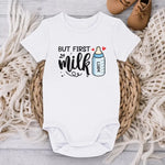 Custom Name Powered by Milk Baby Gifts - Personalized Baby Onesies