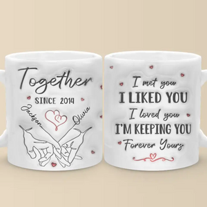 You're My Queen - Couple Personalized Custom 3D Inflated Effect Printed Mug - Gift For Husband Wife, Anniversary
