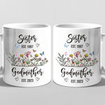 From Bestie To Godmother - Bestie Personalized Custom Mug - Gift For Best Friends, BFF, Sisters