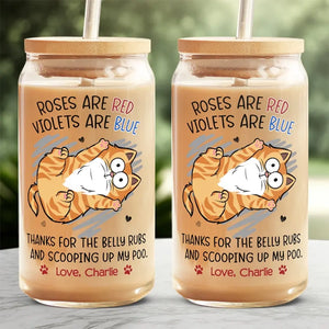 Cats Are Connoisseurs Of Comfort - Cat Personalized Custom Glass Cup, Iced Coffee Cup - Gift For Pet Owners, Pet Lovers