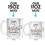From Bestie To Godmother - Bestie Personalized Custom Mug - Gift For Best Friends, BFF, Sisters