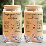 Custom Name Neighbor Friendship Gifts - Personalized Glass Cup