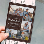 Custom Photo Catch Flights Together - Travel Personalized Custom Passport Cover, Passport Holder - Holiday Vacation Gift, Gift For Adventure Travel Lovers