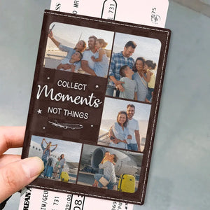 Custom Photo Catch Flights Together - Travel Personalized Custom Passport Cover, Passport Holder - Holiday Vacation Gift, Gift For Adventure Travel Lovers