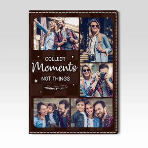 Custom Photo Catch Flights Together - Travel Personalized Custom Passport Cover, Passport Holder - Holiday Vacation Gift, Gift For Adventure Travel Lovers