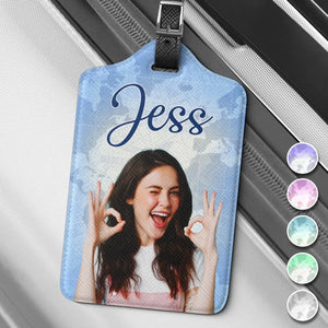 Custom Photo Travel Is My Passion - Travel Personalized Custom Luggage Tag - Holiday Vacation Gift, Gift For Adventure Travel Lovers
