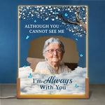 Custom Photo Memorial Gifts - Personalized 3D LED Walnut Night Light