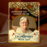Custom Photo Memorial Gifts - Personalized 3D LED Walnut Night Light