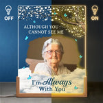 Custom Photo Memorial Gifts - Personalized 3D LED Walnut Night Light
